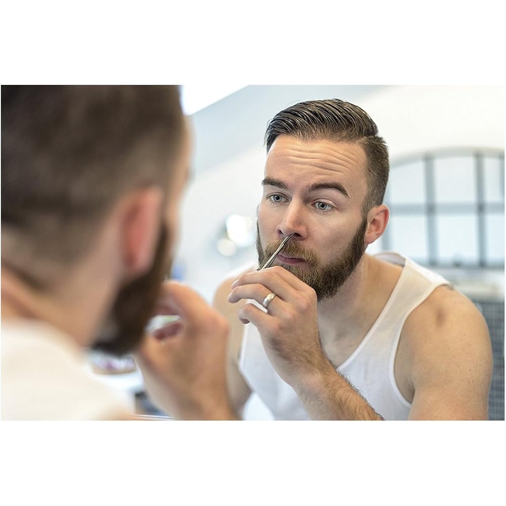 Professional Grooming Scissors for Personal Care Facial Hair Removal and Ear Nose Eyebrow Trimming Stainless Steel Fine Straight Tip Scissors Men