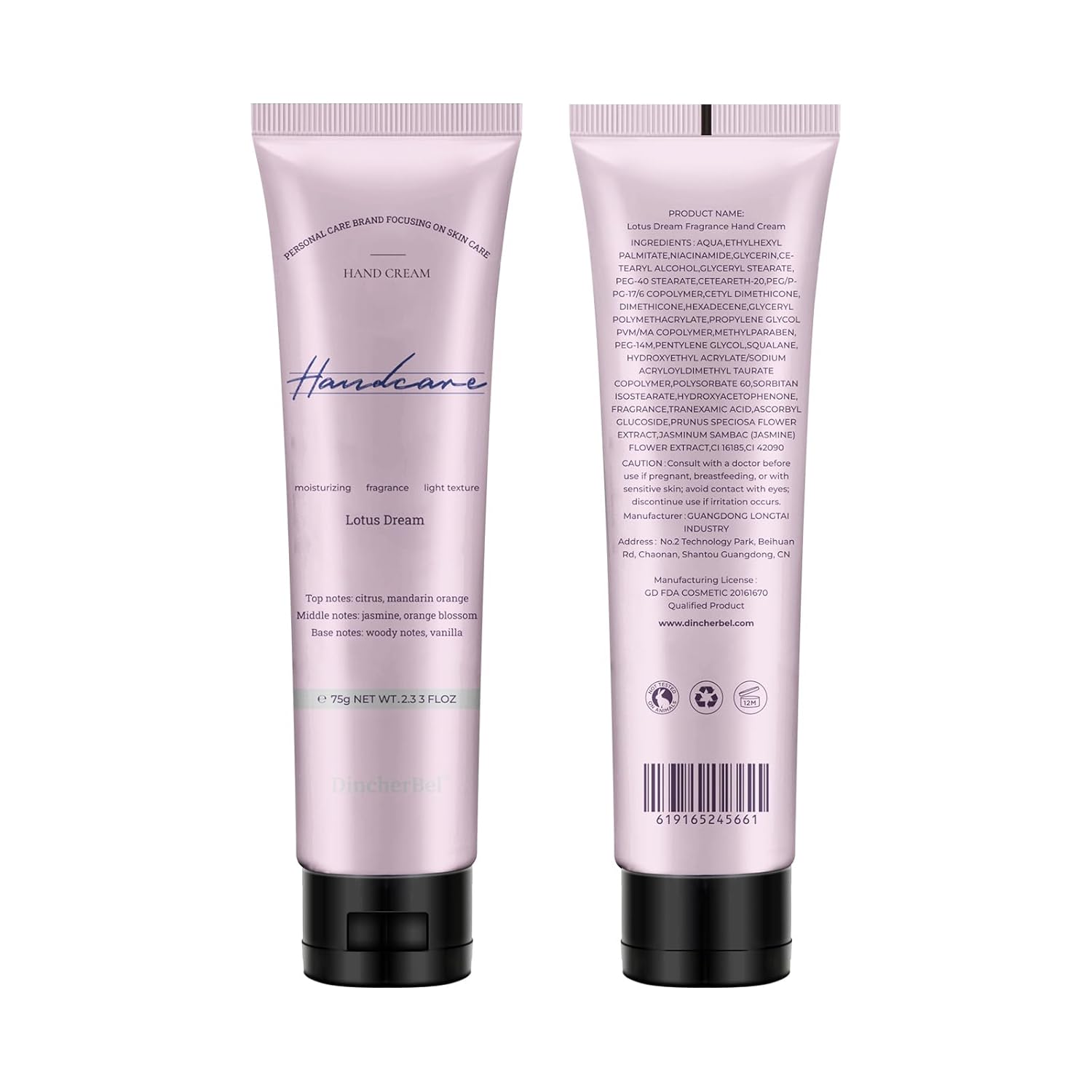 DincherBel Lotus Dream Hand Cream for Dry Cracked Hands, Birthday Gifts for Women, Bridesmaid Gifts, Nurse Gifts, Party Favors, Hand Cream Gifts Set for Women, Travel Size 2.33fl.oz x 3