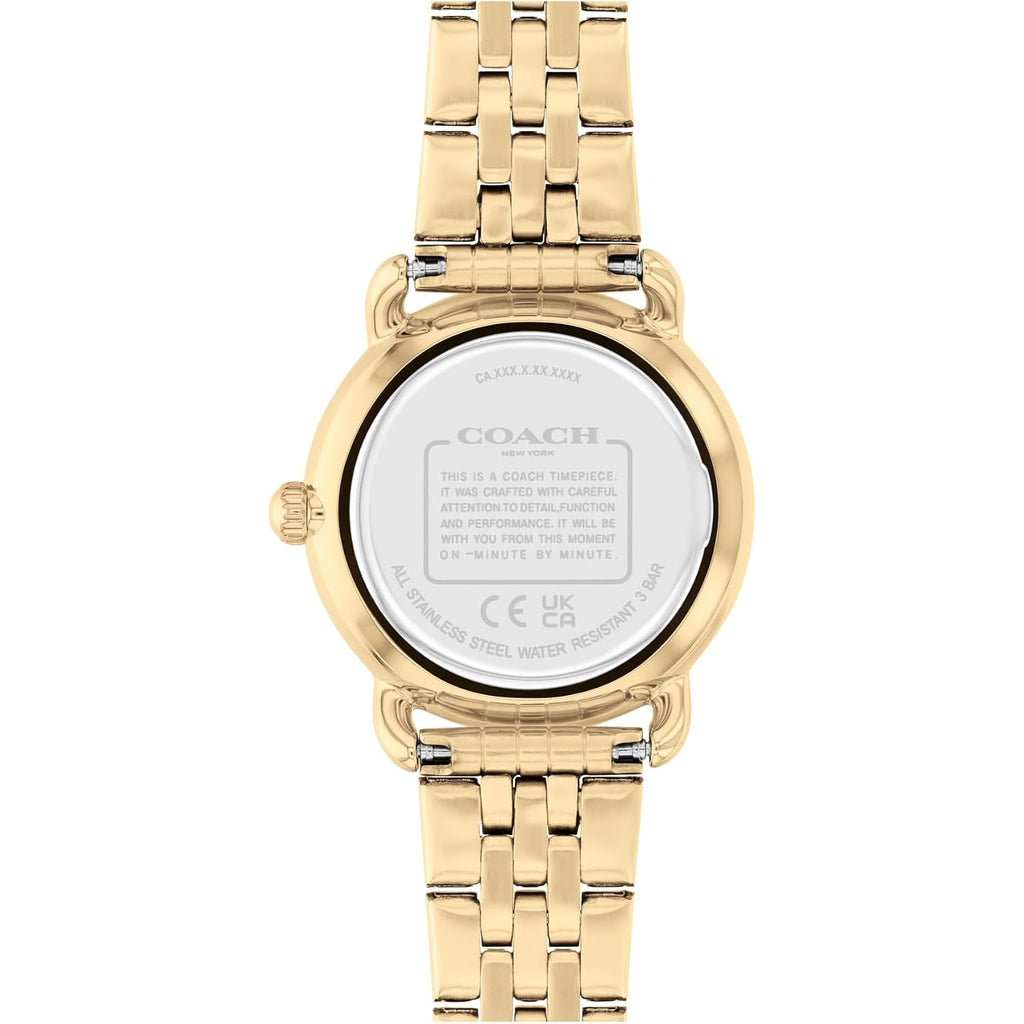 Coach Elliot Women'S 2H Quartz Watch - Stainless Steel Bracelet - Water Resistant Up To 3Atm/30 Meters - Premium Fashion - Classic, Minimalist Design For Everyday Wear - Gift For Her - 28Mm