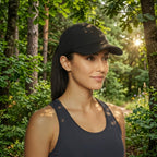 UV 50 Baseball Cap for Men and Women Quick Dry,Lightweight,Sport Baseball Hat for Golf Running Black