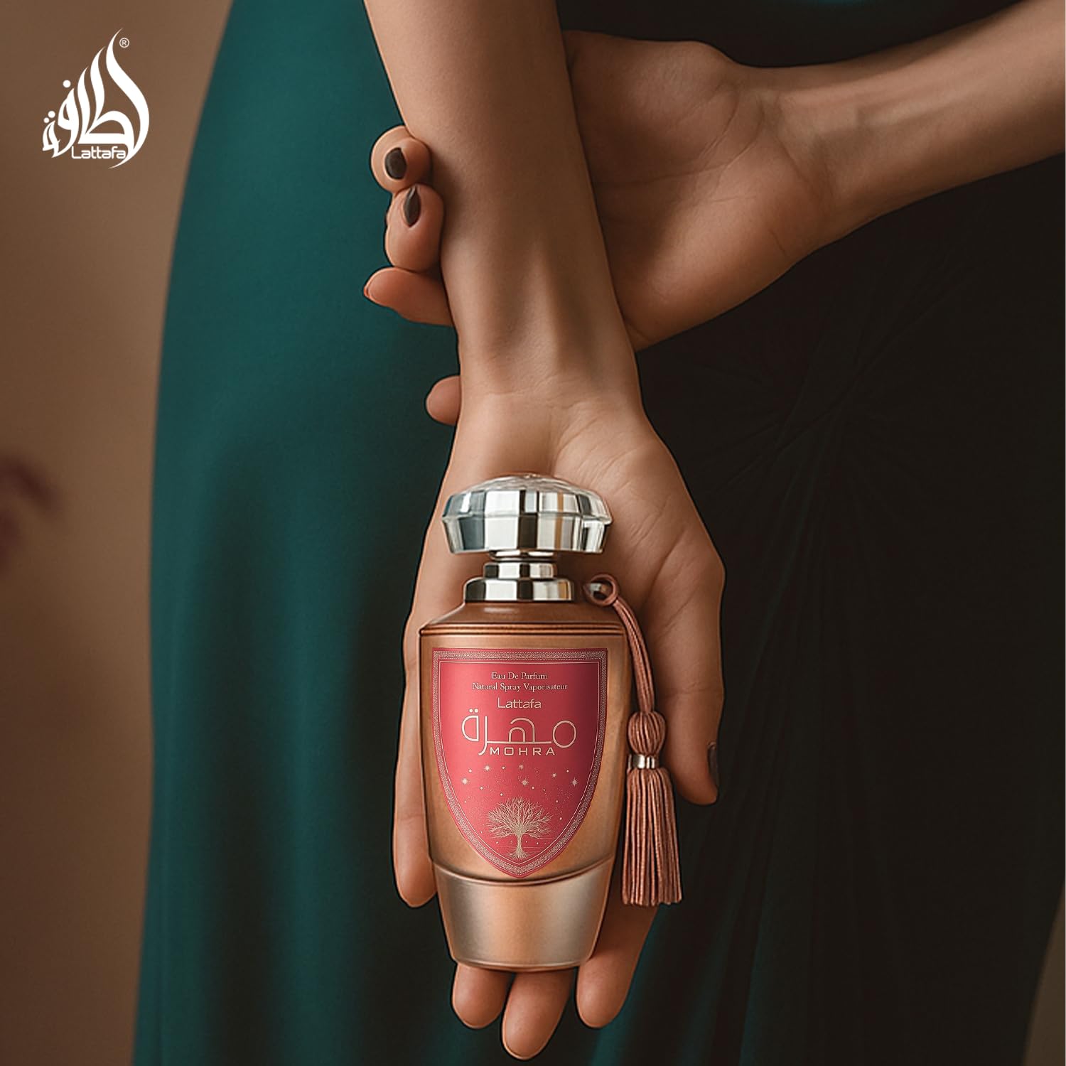 Lattafa Mohra Silky Rose for Women Eau de Parfum Spray, 3.4 Ounce / 100 ml