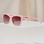 goodr Glam G Polarized Sunglasses Women – Medium Fit, Cat-Eye Frames, UV400, Gradient/Mirrored Lenses, No Slip, Multi Styles Rose Retail Therapy V2