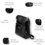 Baggallini Modern Pocket Crossbody Bag For Women, 8.5"X8.5" Handbag Purse With Rfid, Lightweight Water-Resistant