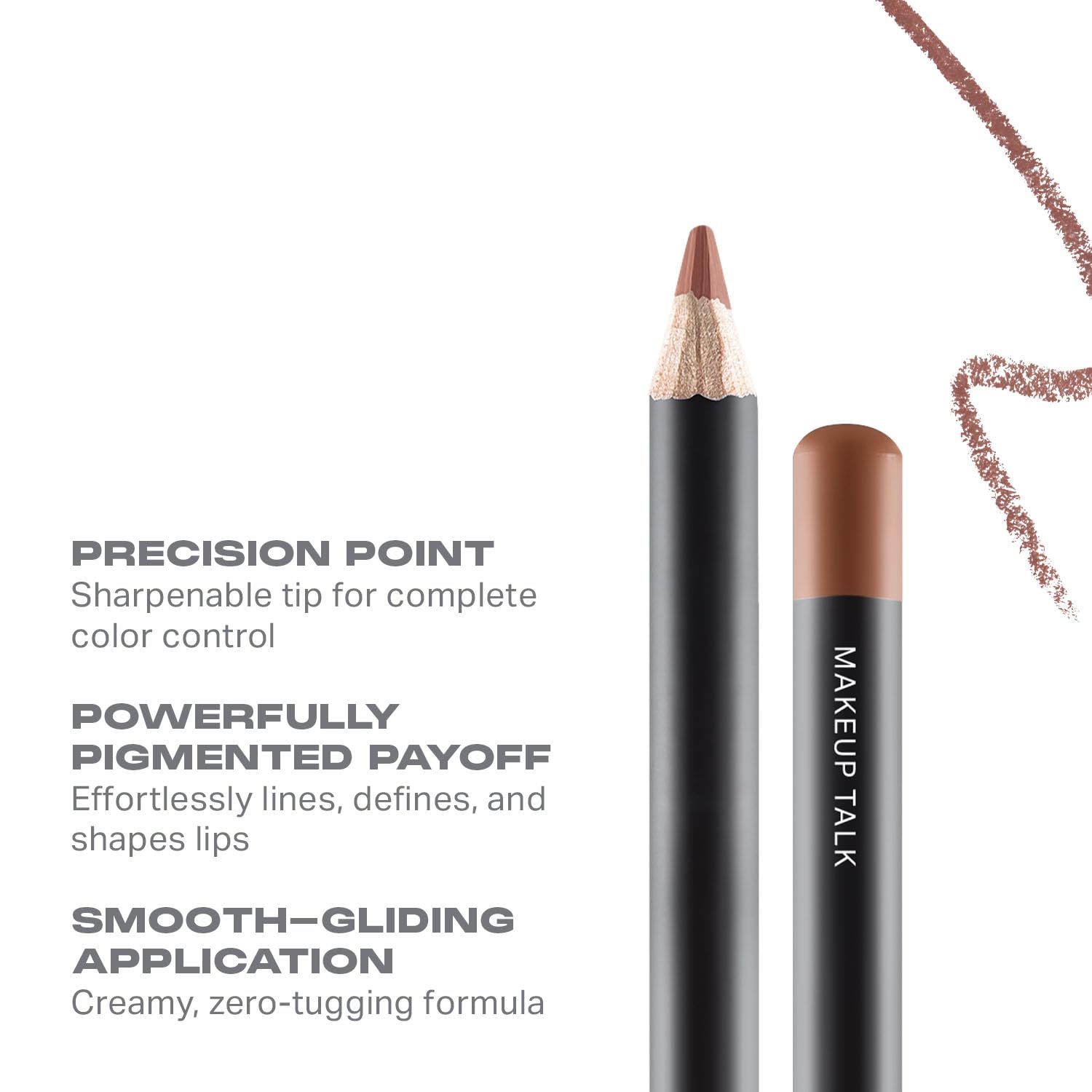 Morphe Color Pencil Bundle - Cream Lip Liner Pencil with a Zero-Tugging Formula - Effortlessly Lines, Defines & Shapes Lips - Makeup Talk (2 Count)