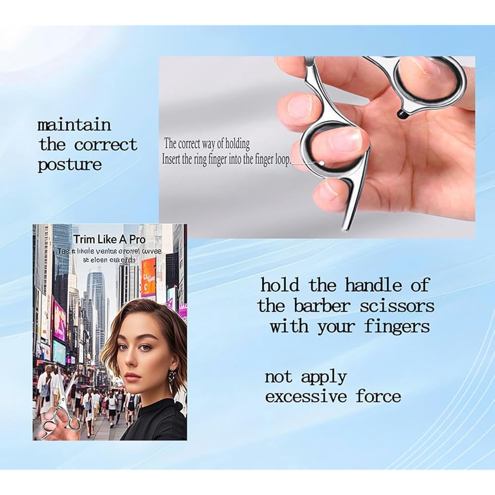Hair Cutting Scissors, Thinning Shears Kit. Premium Stainless Steel Salon Scissors, Edge Scissor, Razor.For Hairdressing, Salon And Home