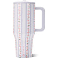 Hydrojug Traveler 40Oz, Insulated Tumbler With Handle & Straw, Primrose