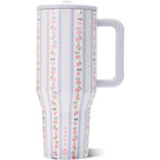 Hydrojug Traveler 40Oz, Insulated Tumbler With Handle & Straw, Primrose