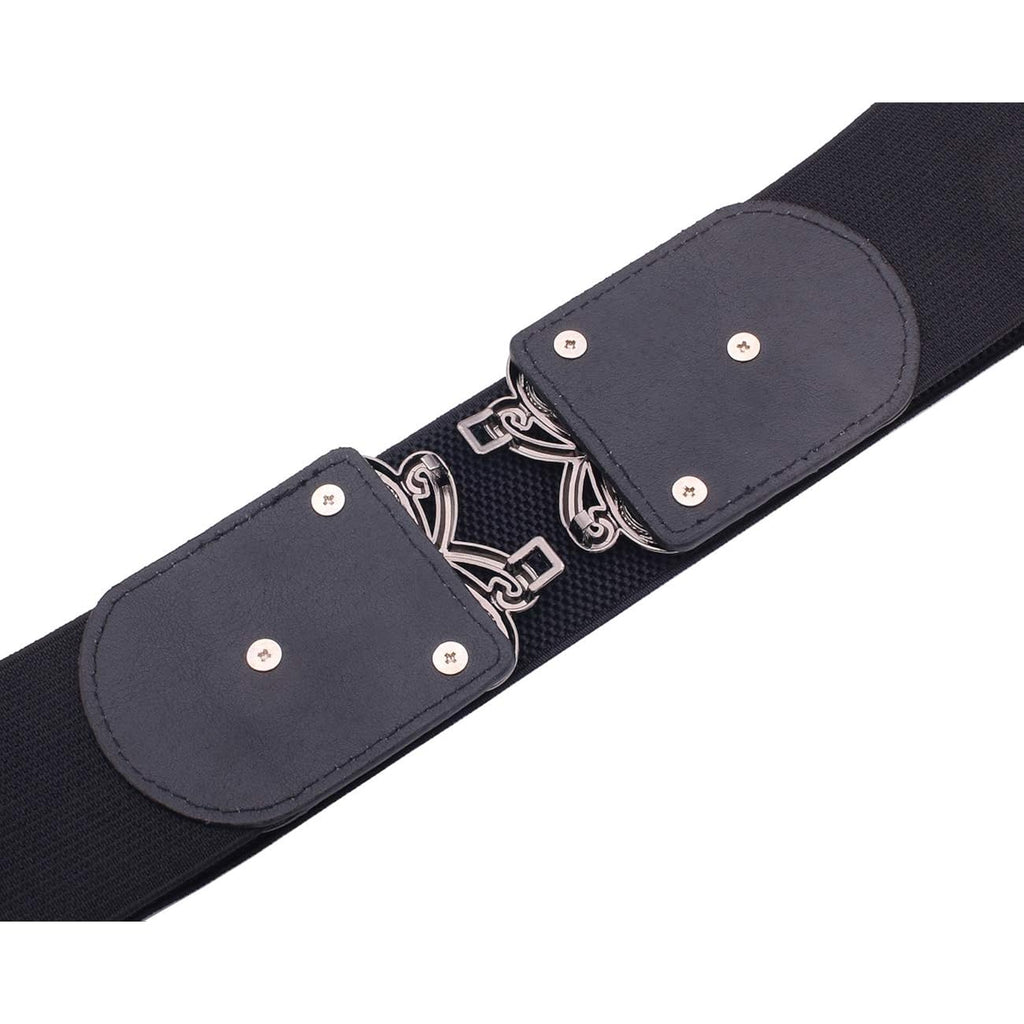 Womens Vintage Wide Elastic Stretch Waist Belt Retro Cinch Belt