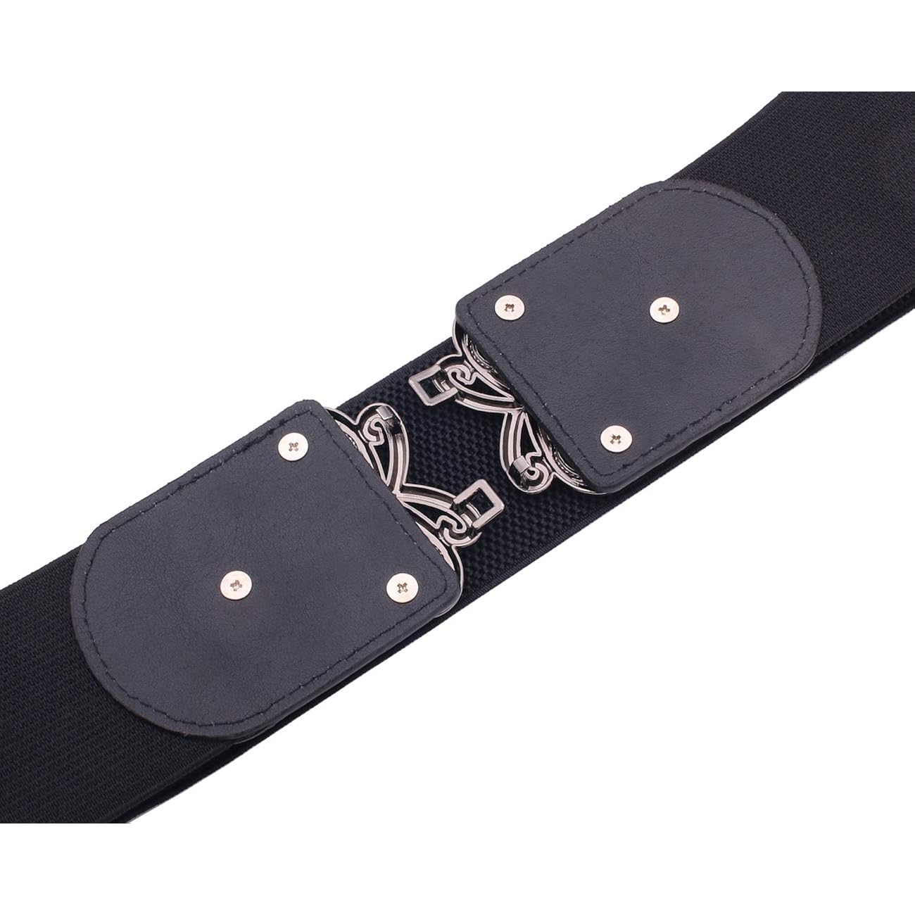 Womens Vintage Wide Elastic Stretch Waist Belt Retro Cinch Belt