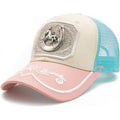 TOPACC Cowboy Trucker Hat for Women Cowgirl Western Country Hat Cute Baseball Cap for Rodeo Outfit B Pink