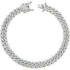 Cuban Link Anklets for Women Plus Size Large Ankle Bracelets Gold Silver Rhinestone Diamond Bling Anklets Women 9 10 inch