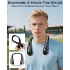 Portable Bladeless Neck Fan, Valentines Day Gifts For Him, Birthday Gifts For Men Women Father'S Mother'S Day, Wearable Cooling Fan Rechargeable For Camping Travel Beach Golf Cruise Essentials 2026