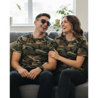 Justblanks Men'S Camouflage Tee Shirts - 100% Cotton Short-Sleeve T- Shirt - Military Camo Crewneck Shirt For Men