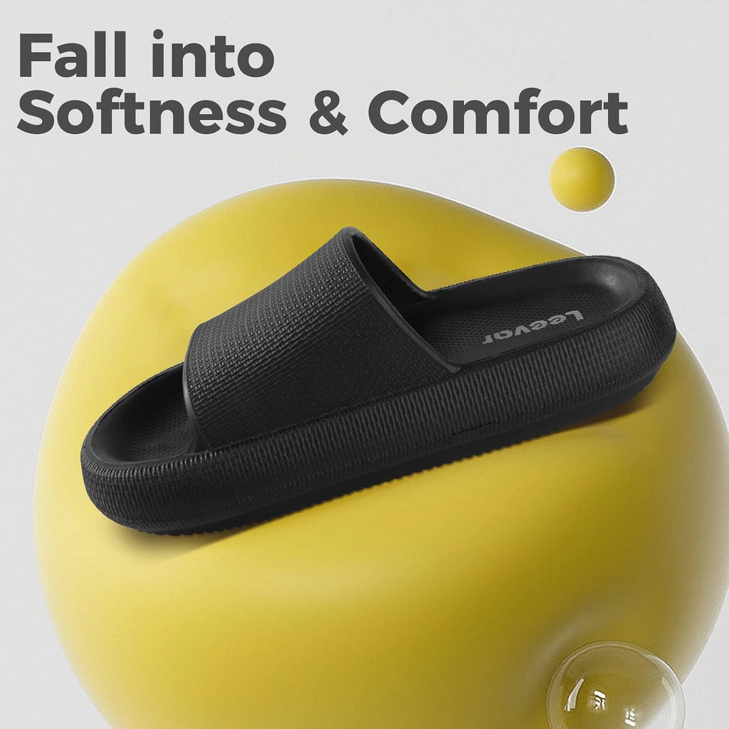 Cloud Slides For Women And Men - Soft, Comfy, Relax Cloud Slippers, Thick Sole, Non-Slip Slides For Men, Easy To Clean, Shower, Swimming, Beach, Indoor And Outdoor Slides For Men