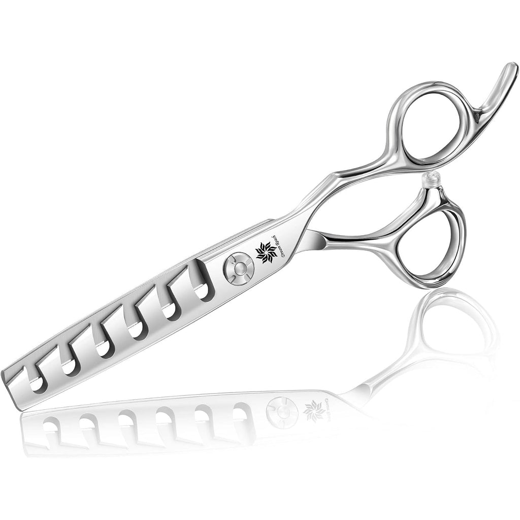 Professional 6 Inch Hair Cutting Scissors, Japanese 440C Steel Thinning Shear For Men/Women Cutting For Salon/Barber/Home