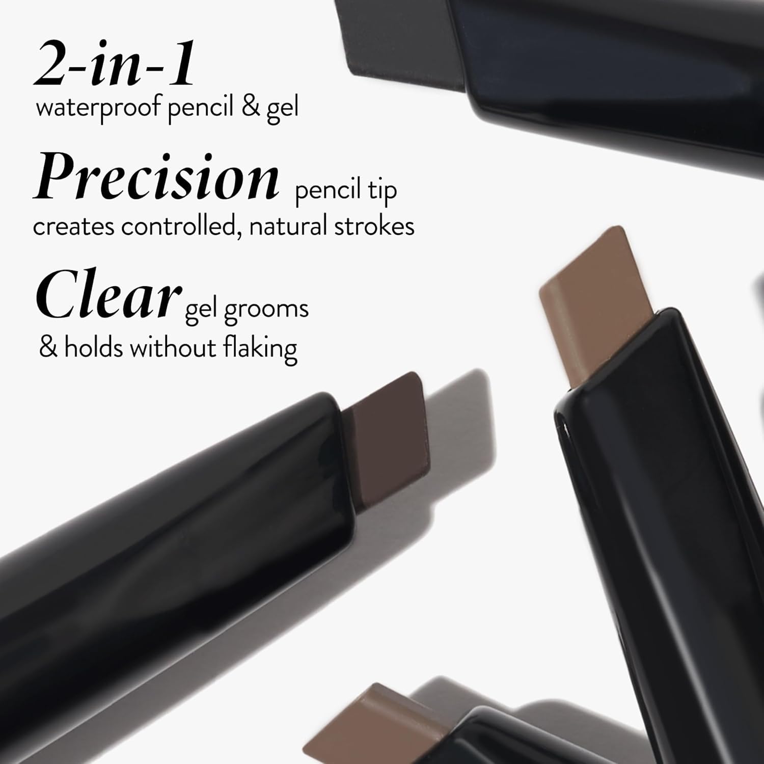 LAURA GELLER NEW YORK Sculpt-n-Stay 2-in-1 Waterproof Eyebrow Pencil & Brow Gel – Taupe – Fills Sparse Brows, Defines & Sets – Smudge-Proof, Long-Lasting, Natural Finish