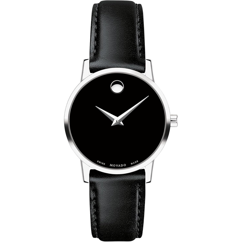 Movado Museum Classic Women'S Watch - Swiss Quartz Movement, Calfskin Strap - 3 Atm Water Resistance - Luxury Fashion Timepiece For Her - 28Mm