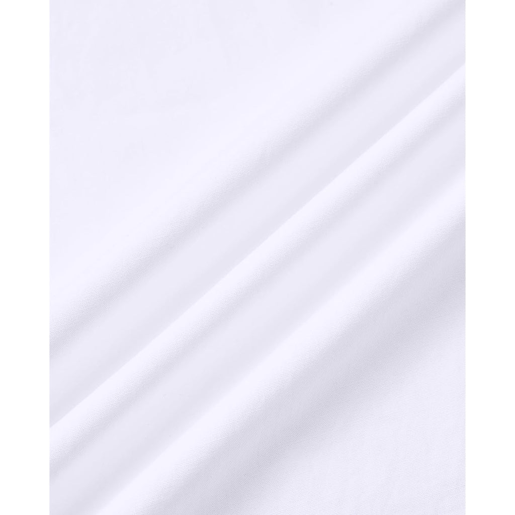 Siliteelon Button Down Shirts For Women Short Sleeve Cotton Dress Shirt Collared Wrinkle Free Work Business Office Blouse