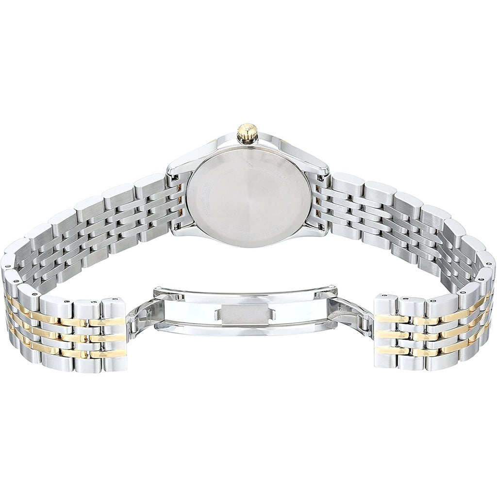 Bulova Women'S Classic Stainless Steel Watch And Mother Of Pearl Dial
