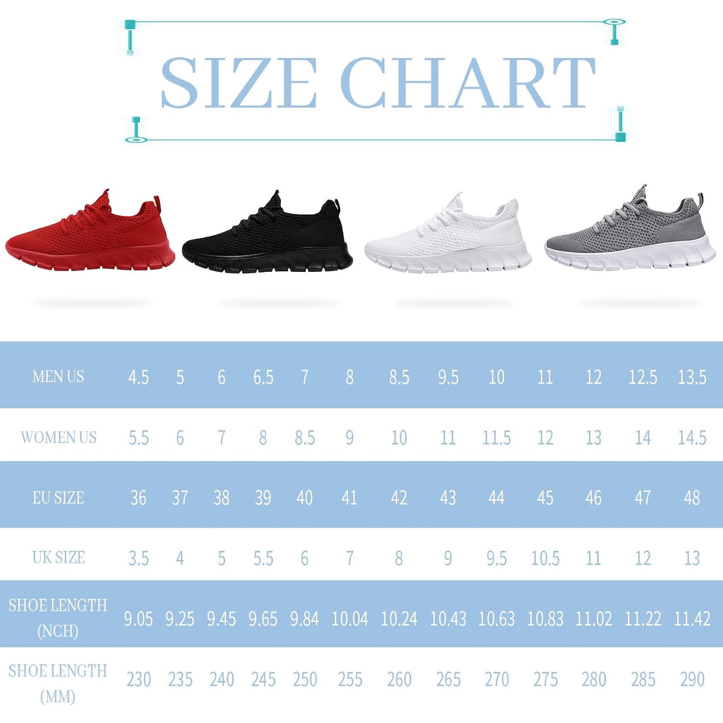 Running Shoes For Men Womens Walking Tennis Gym Sneakers Slip On Comfortable Lightweight Athletic Workout Fashion Sports Shoes