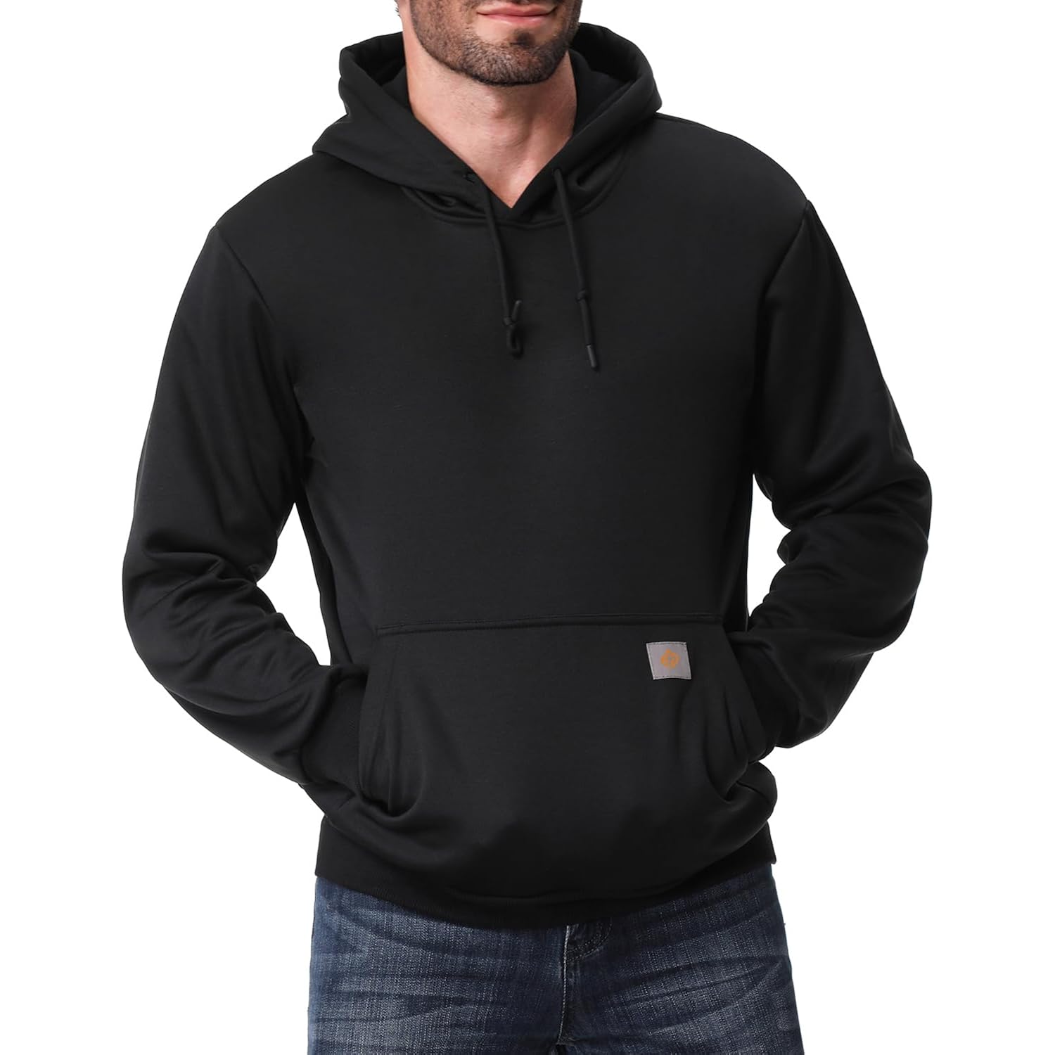 Tuaova Men'S Relaxed Fit Fleece-Lined Pullover Hooded Sweatshirt Comfortable And Soft