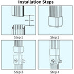 Downspout Diverter, Rainwater Diverter Fits For 3"X4" Oversize Downspout And 2"X3" Downspout, Rainwater Collection System With Adjustable Valve, Diverts Water Into Rain Barrel, 4Ft. Hose