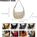 Crescent Crossbody Bags For Women, Casual Shoulder Half Moon Bag, Large Capacity Dumpling Purse Bag For Outdoor Travel