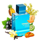 Al Haramain Amber Oud - Aqua Dubai - Oud Cologne for Men - Amber Perfume for Men - Long Lasting Perfume with Bergamot, Vanilla Fragrances - 3.33 oz