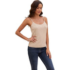 Zephyrine Womens Camisoles Tank Tops Basic Adjustable Spaghetti Strap Tee Shirts Athletic Lightweight Y2K Yoga Tops