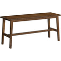 Hoobro 39.3'' Bamboo Dining Bench, Farmhouse Kitchen Table Bench, Kitchen & Living Room Furniture, Easy To Assemble, Sturdy And Stable, Mocha Ma03Cd01G2