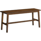 Hoobro 39.3'' Bamboo Dining Bench, Farmhouse Kitchen Table Bench, Kitchen & Living Room Furniture, Easy To Assemble, Sturdy And Stable, Mocha Ma03Cd01G2