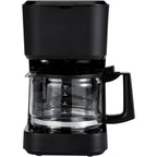 Amazon Basics 5 Cup Drip Coffee Maker with Glass Coffee Pot (0.8 Qt), Auto Shut-off, Auto Pause, Removable Filter Basket, Matte Black