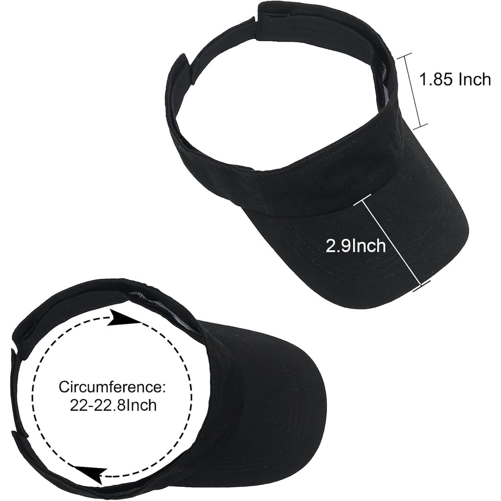 ANDICEQY Sport Sun Visor Hats Adjustable Empty Top Baseball Cap Cotton Ball Caps for Women and Men