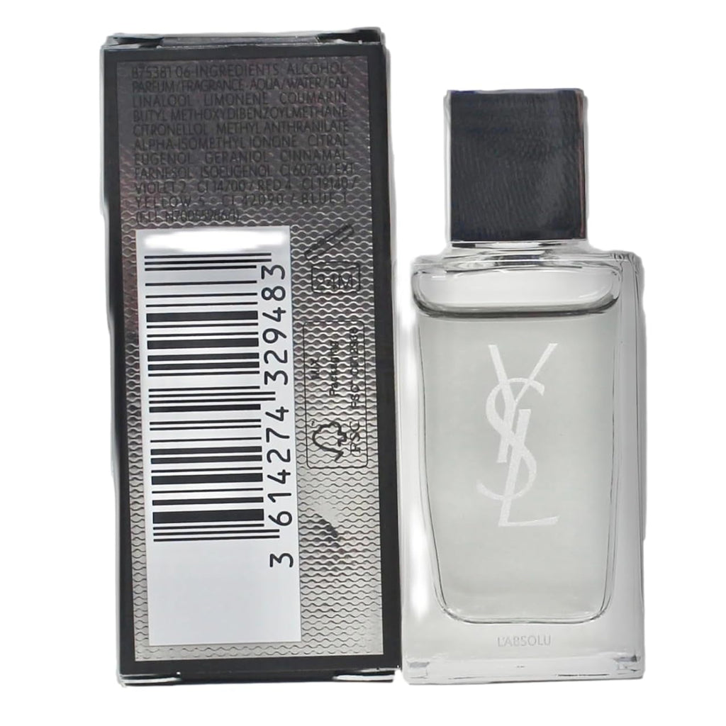 Yves Saint Laurent MYSLF L'ABSOLU PARFUM YSL Men ABSOLU Perfume MINI SMALL TRAVEL SIZE Splash On 7.5 ml / 0.25 Fl oz - 9483
