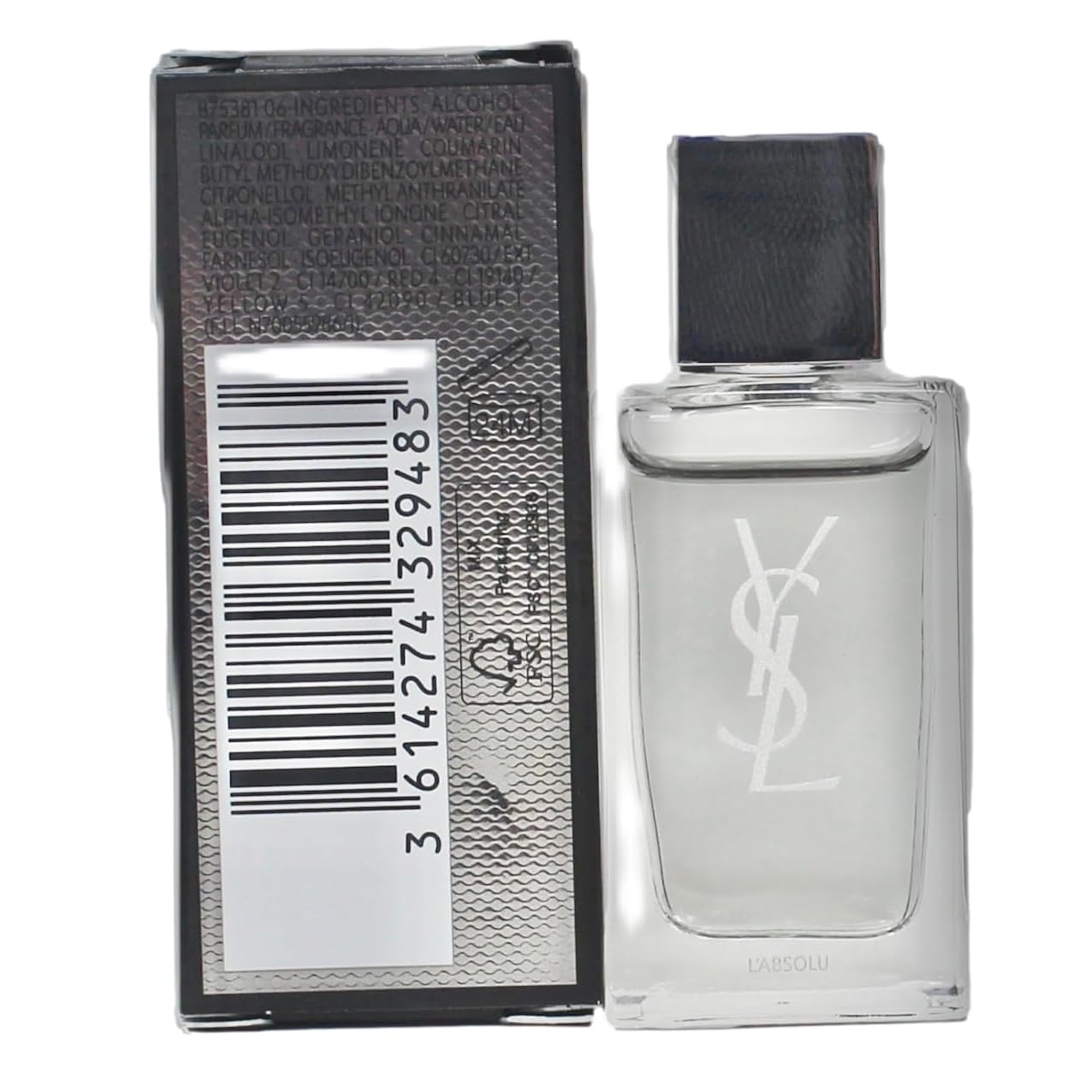 Yves Saint Laurent MYSLF L'ABSOLU PARFUM YSL Men ABSOLU Perfume MINI SMALL TRAVEL SIZE Splash On 7.5 ml / 0.25 Fl oz - 9483