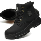 Steel Toe Boots For Women Wateproof Safety Shoes Men Lightweight Composite Toe Boots Leather Construction Steel Work Shoes