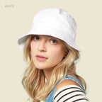 Hot Summer Bucket Hat - Trendy Cotton Sun Hat for Beach, Golf, Fishing - Fun Outdoor Vacation Boonie for Men and Women Black