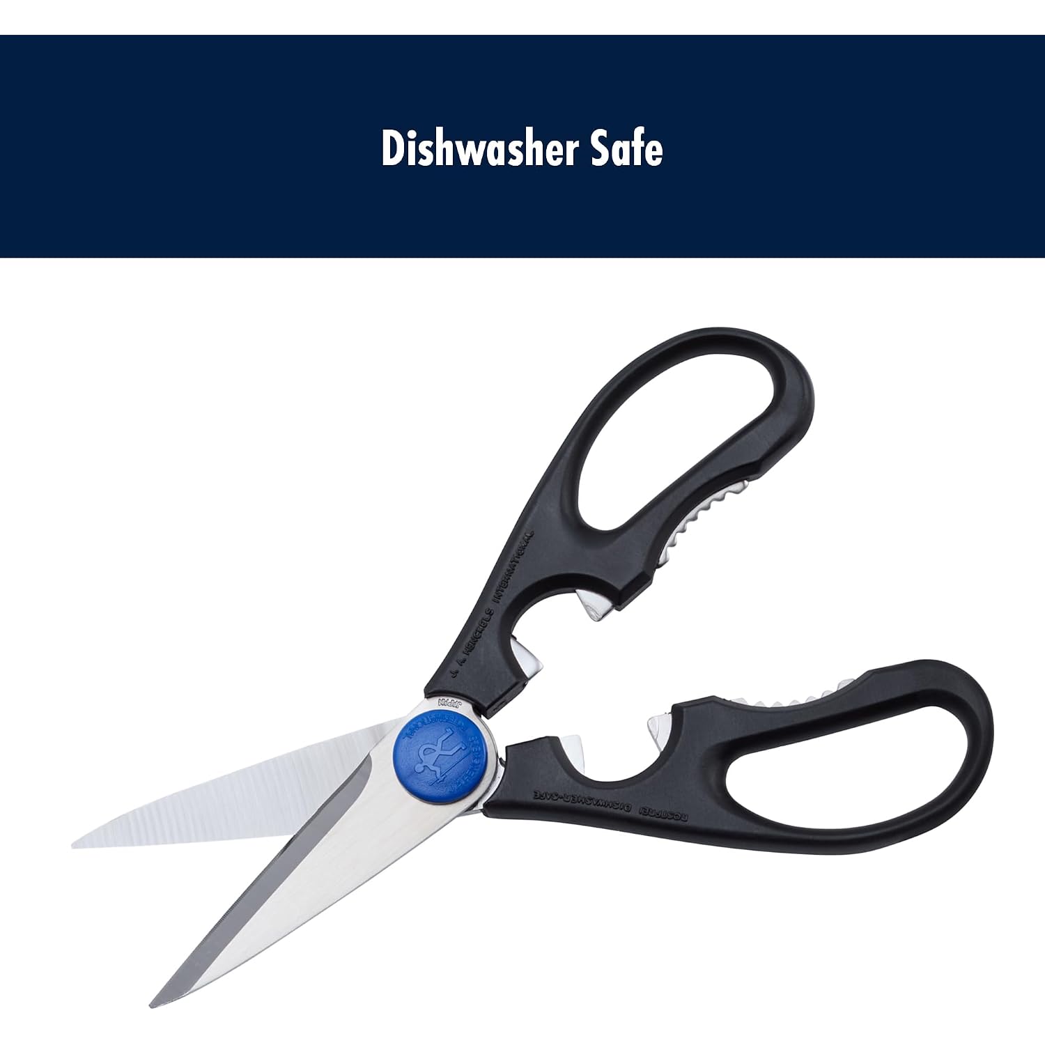 Henckels Kitchen Shears, Made In Japan, Kitchen Scissors, Multi-Purpose Scissors With Stainless Steel Blades, Built-In Bottle Opener & Soft Grip – Dishwasher Safe