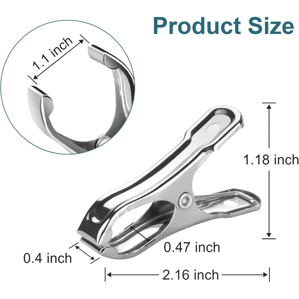 40 Pcs Garden Clips, Heavy Duty Stainless Steel Greenhouse Clamps, Greenhouse Clips For Netting, Have A Strong Grip To Hold Down The Shade Cloth Or Plant Cover On Garden Hoops Or Greenhouse Hoops