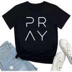 Faith Graphic T Shirt For Women Christian Shirts Bible Verse Inspirational Tee Tops