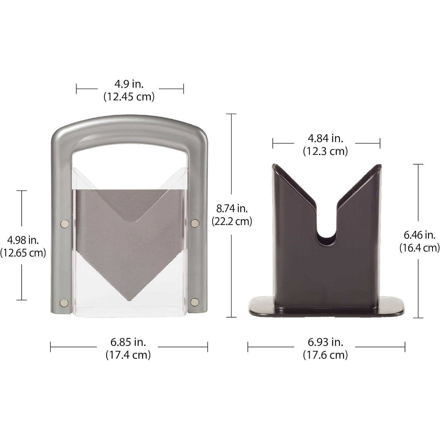 Hoan Bagel Biter Bagel Slicer And Cutter With Safety Shields - Guillotine Style Bagel Cutter Slicer For Large And Small Bagels, English Muffins, Buns, And Rolls - Compact, Dishwasher Safe