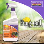 Bonide Fung-Onil Multi-Purpose Fungicide, 32 Oz Ready-To-Use Spray For Plant Disease Control, Controls Blight, Mildew & More | Plant Disease Control, Controls Blight, Mildew & More