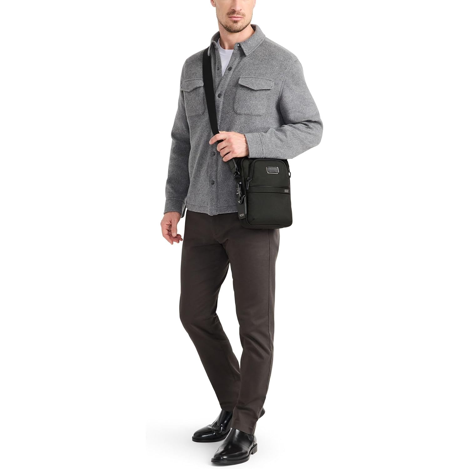 Tumi - Alpha Medium Crossbody - Men'S And Women'S Everyday Crossbody Bag - Adjustable Shoulder Strap - For Business & Travel - Midnight Black