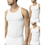 Men’S 3-Pack Cotton Ribbed Lightweight A-Shirt Undershirt Tank Top