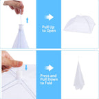 10 PACK Mesh Food Covers for Outside, Food Covers Outdoors Pop-up Food Tents 2 Extra Large (40"x24") & 8 Large (17"x17") for Picnic, Camping Supplies