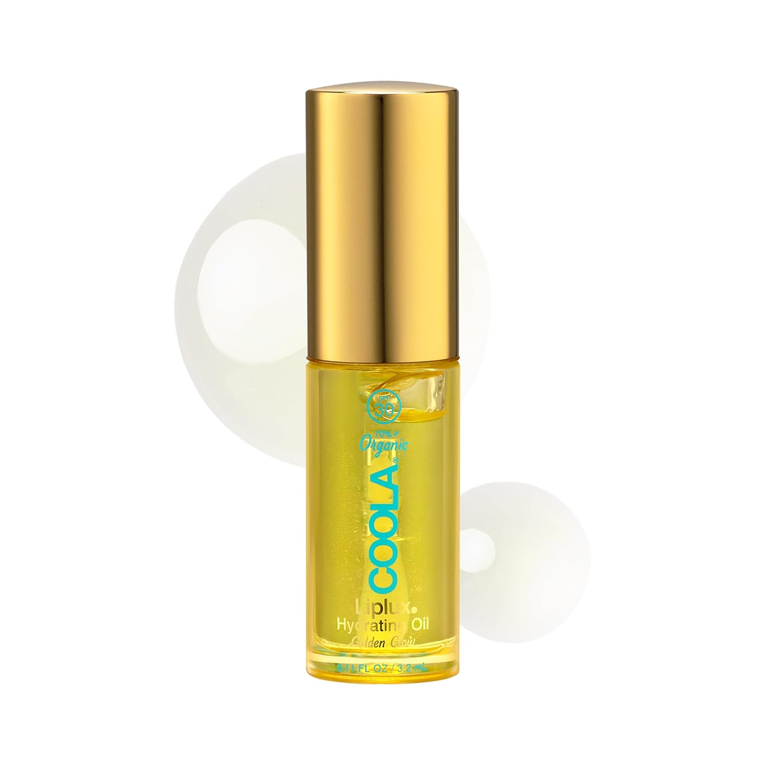 COOLA Organic Liplux Lip Oil and Lip Gloss Sunscreen with SPF 30, Dermatologist Tested Lip Balm for Daily Protection, Vegan and Gluten Free, 0.11 Fl Oz