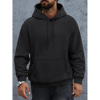 Efan Mens Oversized Hoodies Fall Sweatshirt Winter Fleece Hooded Collar Drawstring Pullover With Pockets
