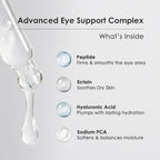 Biochem Cyclopeptide-5 Anti-Aging Eye Contour Mini Ampoule – Firming & Hydrating Serum With Hyaluronic Acid, Under-Eye Treatment, Reduces Bags, Fine Lines & Crow’S Feet – 0.34 Fl. Oz /10 Ml