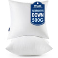 MIULEE 18x18 Pillow Inserts Set of 2, Decorative Throw Pillows for Couch Sofa Bed with 100% Virgin Microfiber Filling, Soft Supportive Fluffy Square Cushion Inserts