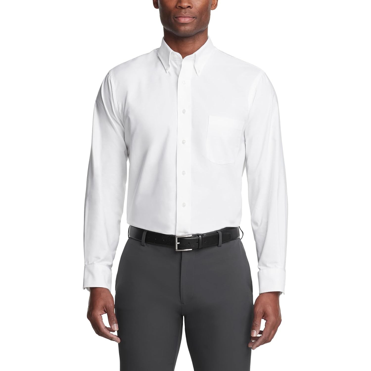 Van Heusen Men'S Regular Fit Oxford Solid Buttondown Collar Dress Shirt
